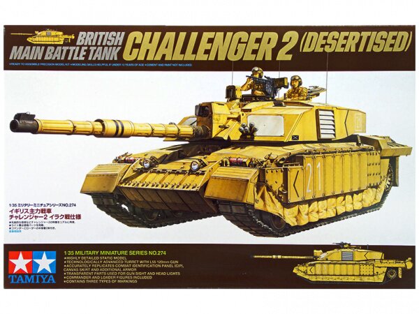 модель Английский основной танк Challenger II с 2-мя фигурами (1:35